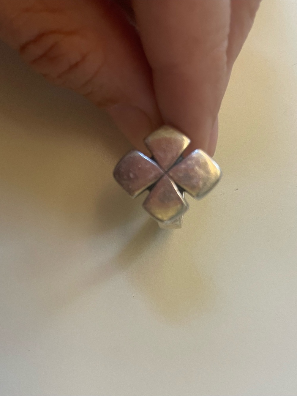 Retired James Avery Sterling Silver Coptic Cross Ring Size 6
